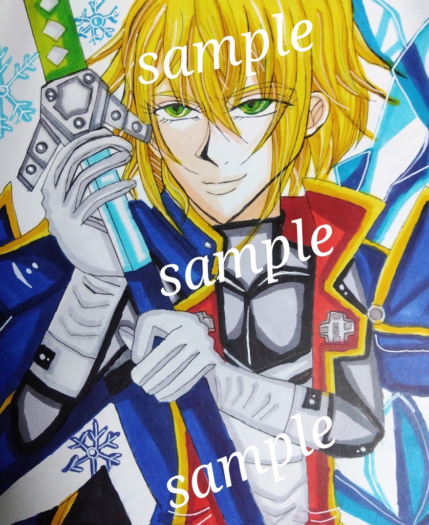 手描きイラスト BLAZBLUE ジン=キサラギ