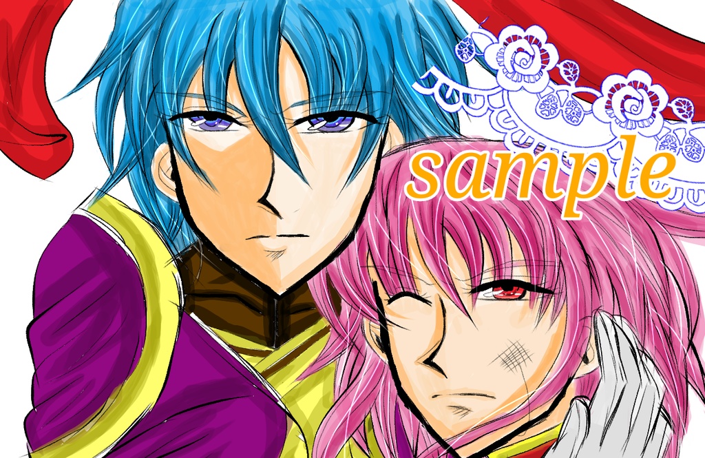 【デジタルイラスト　オリジナルキャラクター】エス＝サクヤ＆ミナヅキ＝サクヤ✨✨