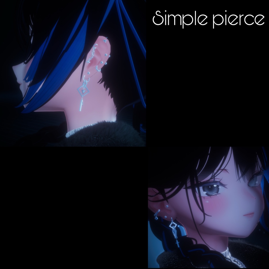 7アバター対応 △Simple pierce△