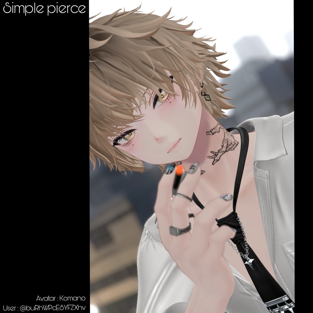 7アバター対応 △Simple pierce△