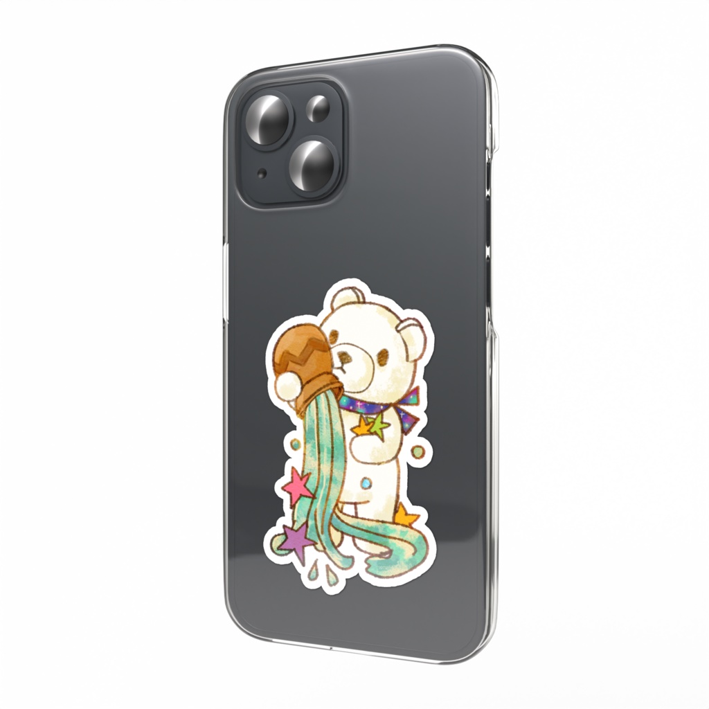 十二星座🌟白くまスマホステッカー