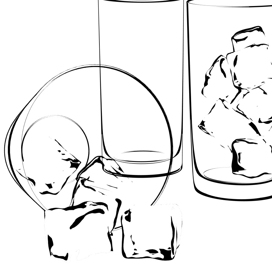 氷入りグラスセット