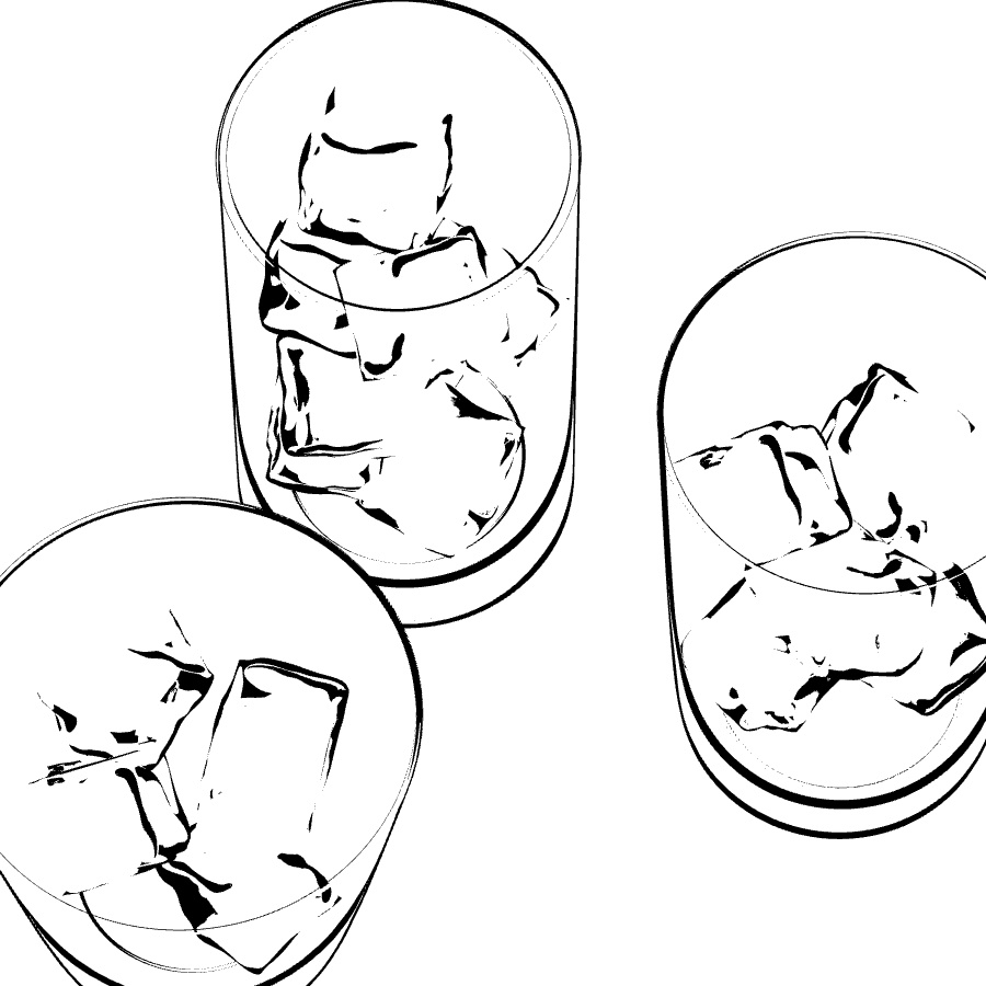 氷入りグラスセット