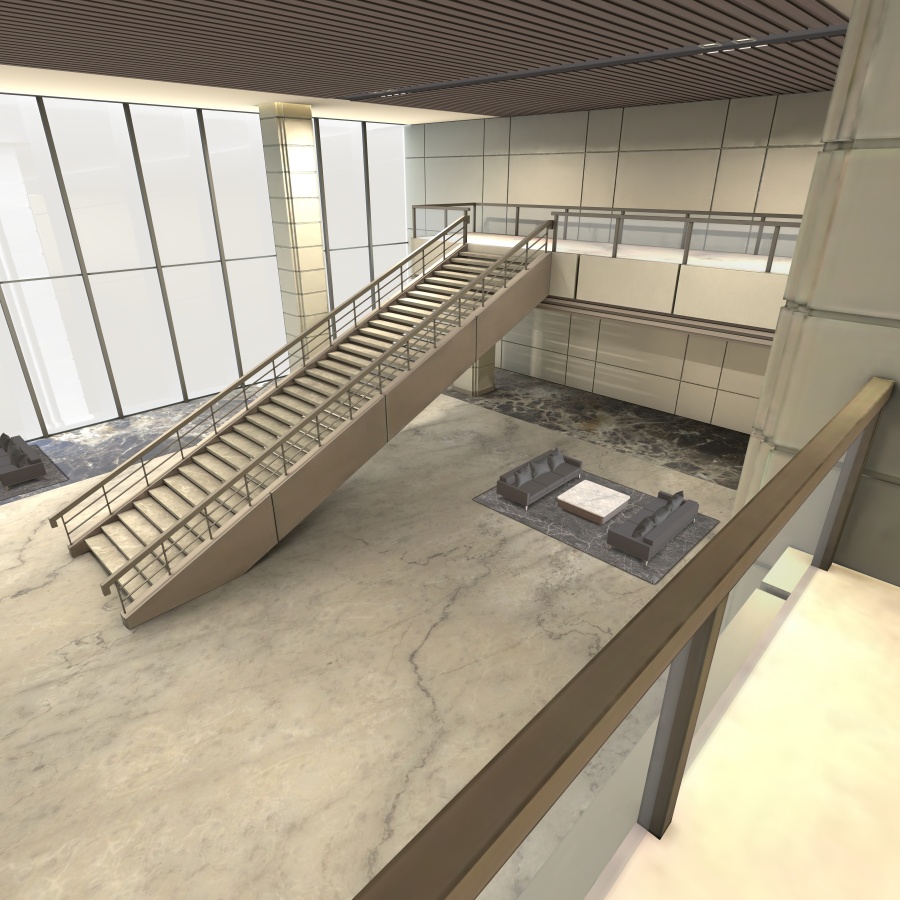 ラウンジとエレベーター(カラー) Ver.1.2