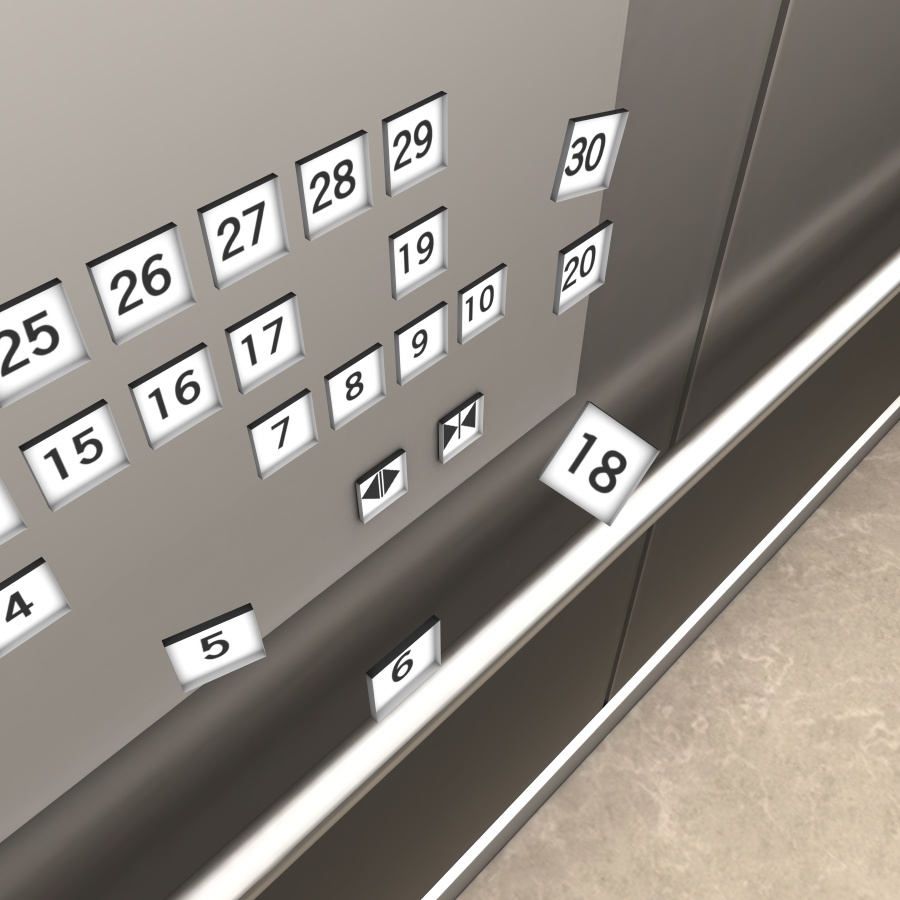 ラウンジとエレベーター(カラー) Ver.1.2