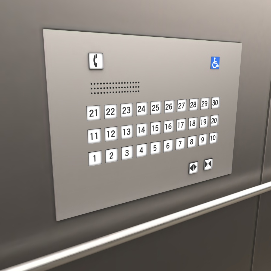 ラウンジとエレベーター(カラー) Ver.1.2