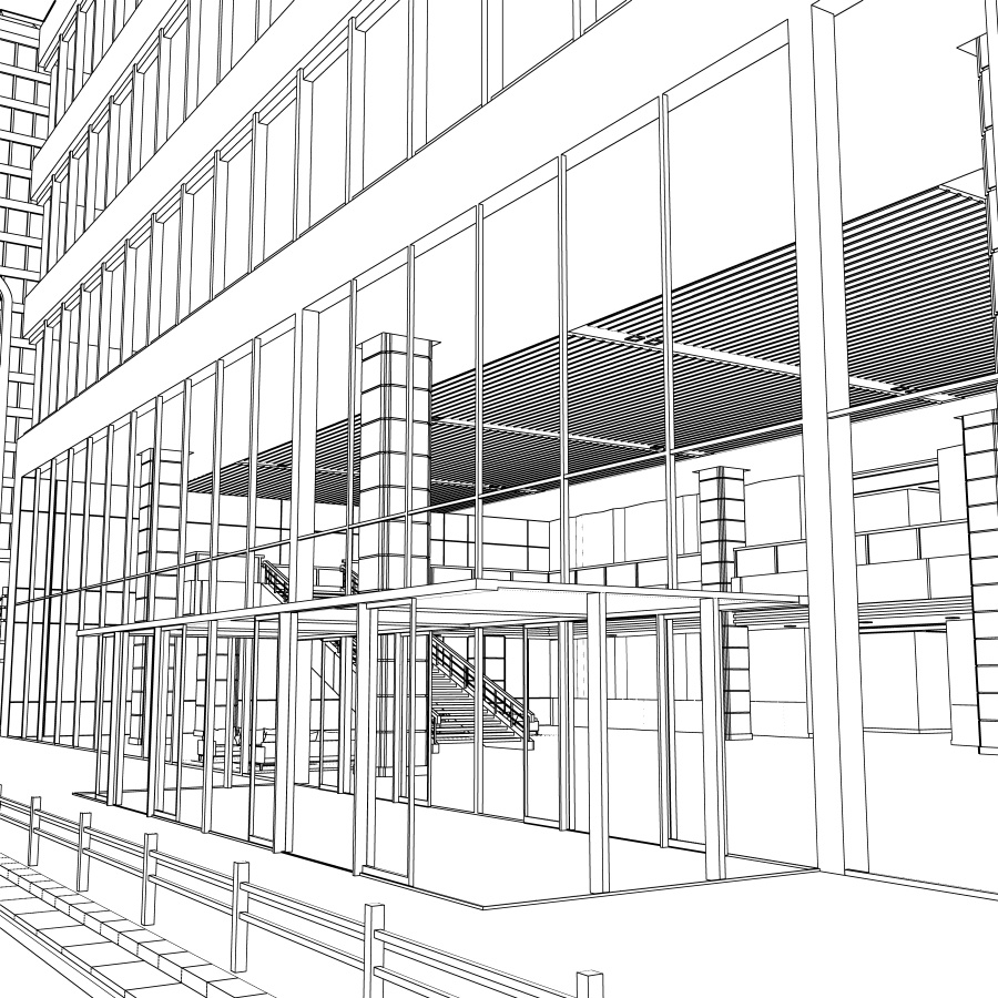 ラウンジとエレベーター(カラー) Ver.1.2