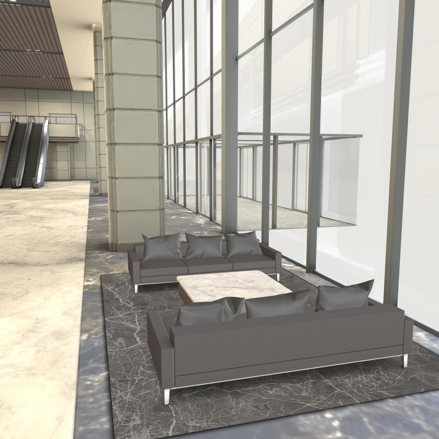 ラウンジとエレベーター(カラー) Ver.1.2