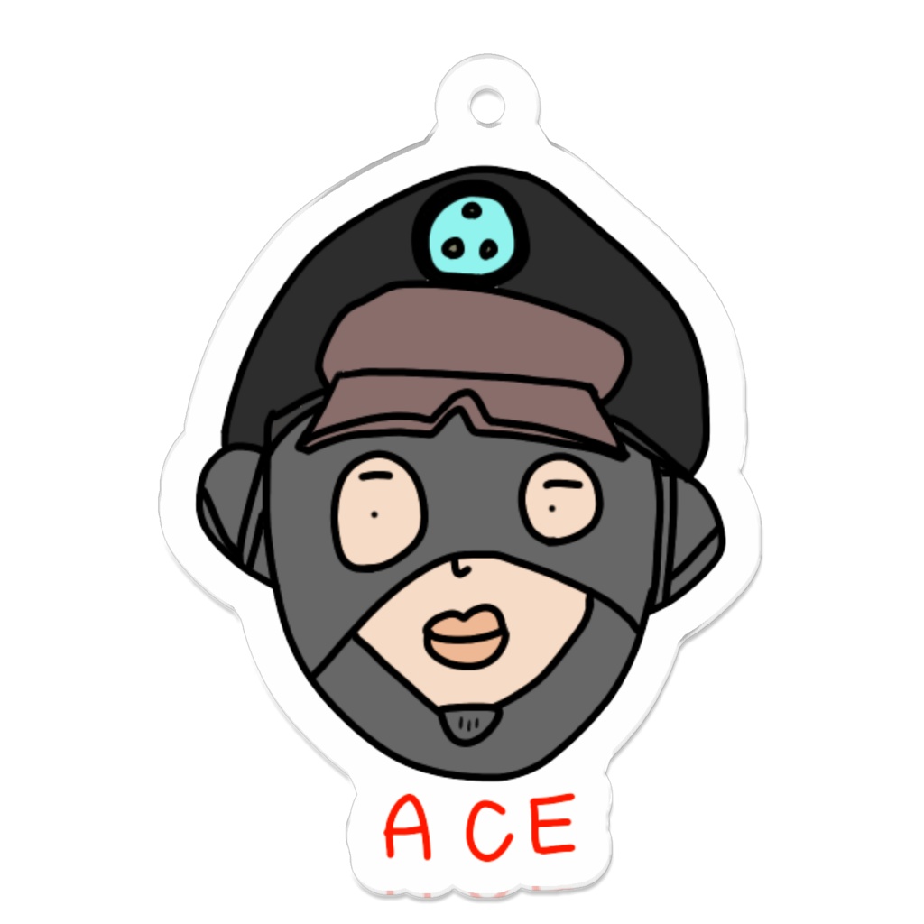 R6S ACEアクリルキーホルダー