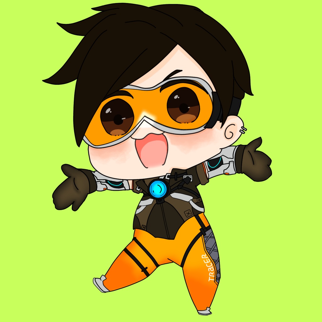 ow2 トレーサー アクリルキーホルダー