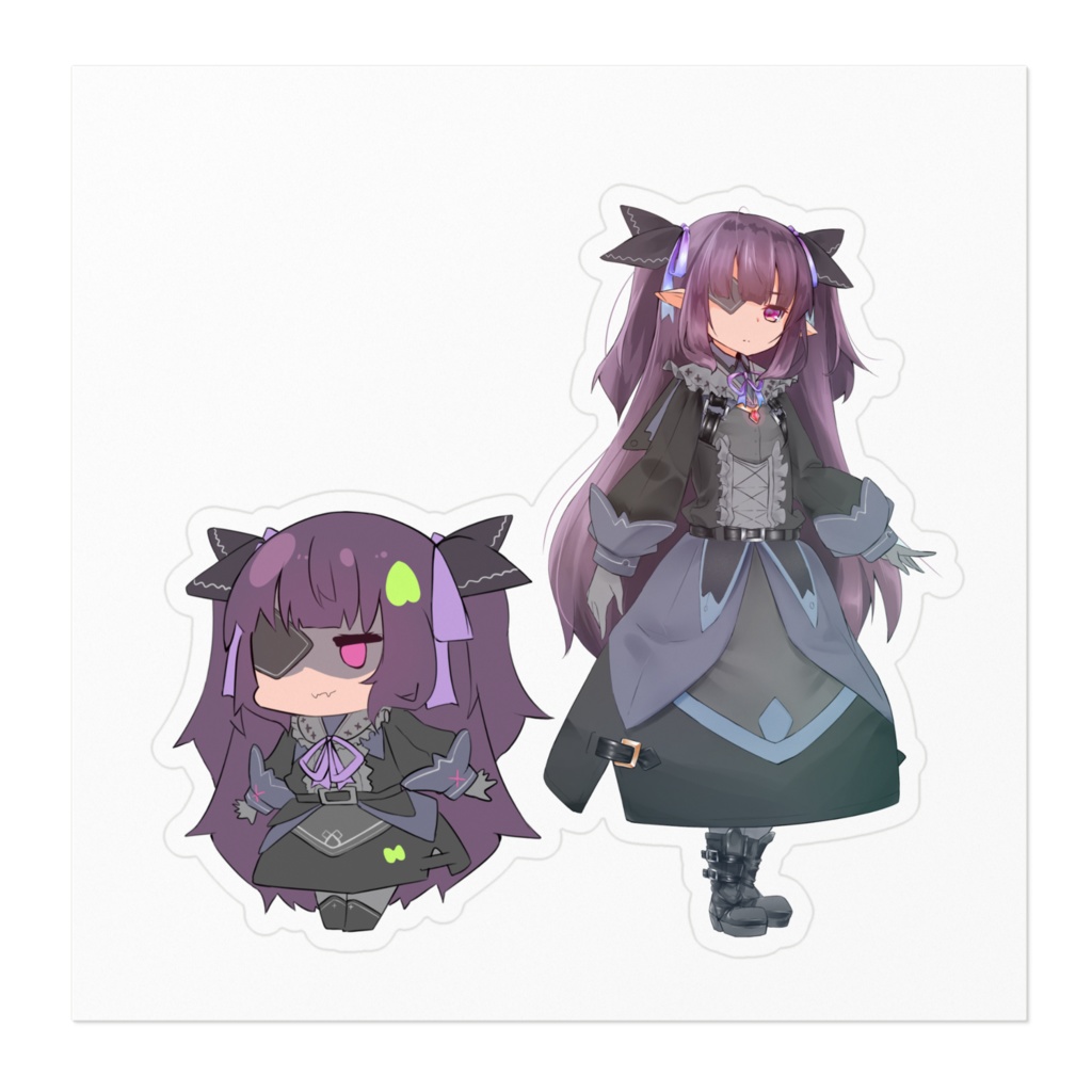 ゴシックさん ステッカー(SDver.+等身大ver.)