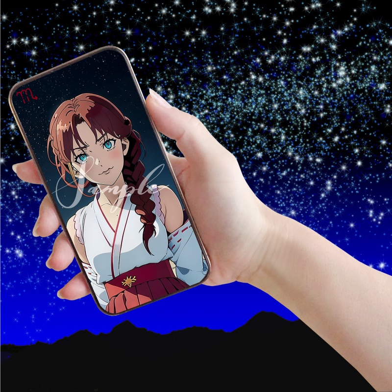 【12星座娘】蠍座の守護巫女 ─ 推し守護巫女シリーズ第8弾! │ スマホ壁紙サイズ