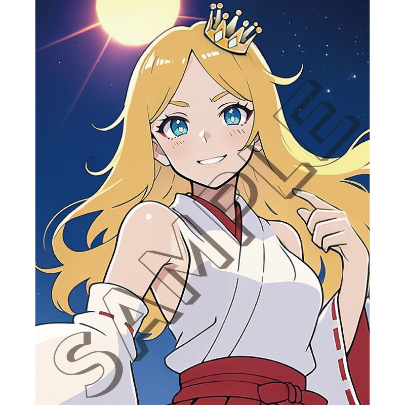 【守護惑星娘】太陽の巫女 ─ 光を司る守護惑星シリーズ第1弾 │ スマホ壁紙サイズ