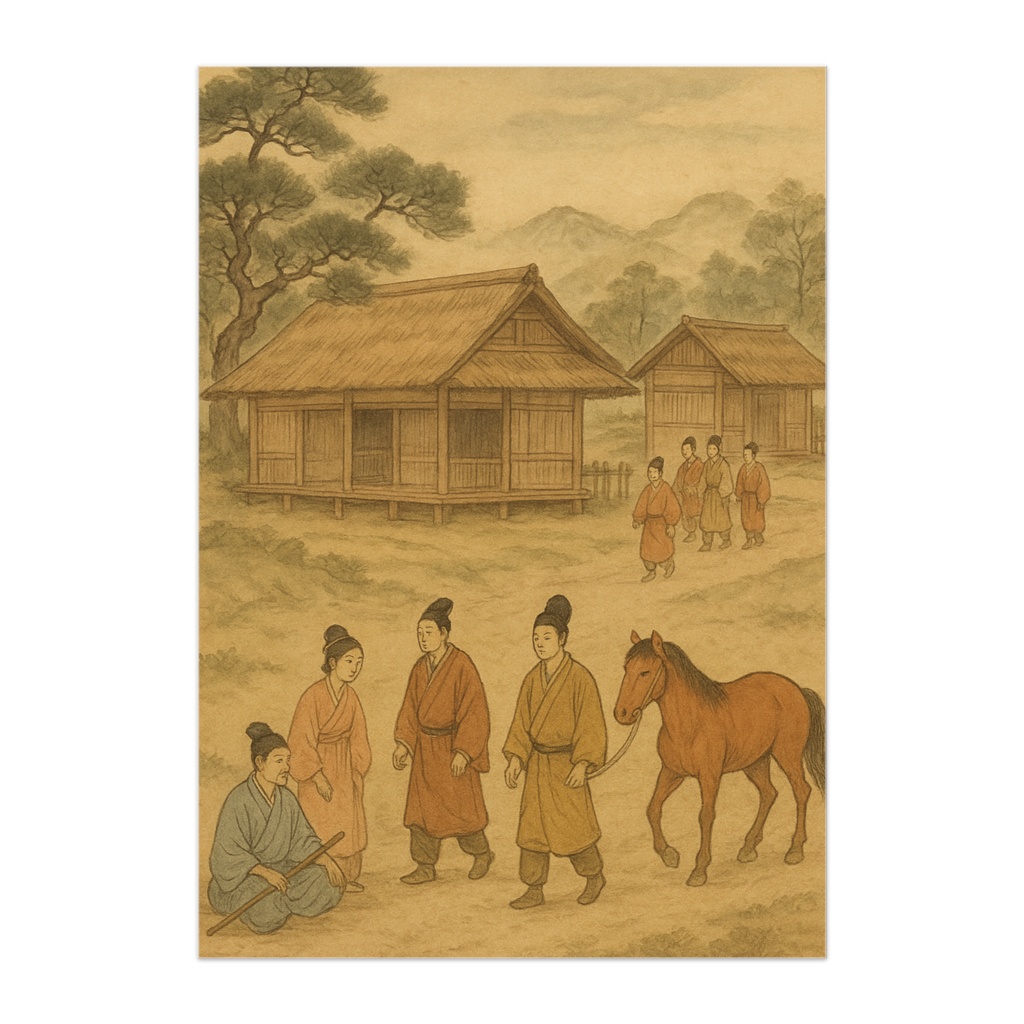 日本画　飛鳥時代
