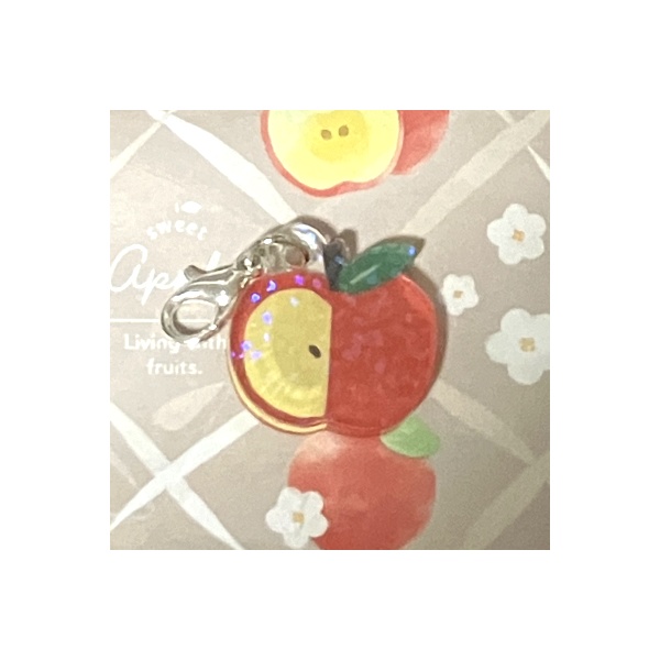 ホロアクリルミニチャーム りんご