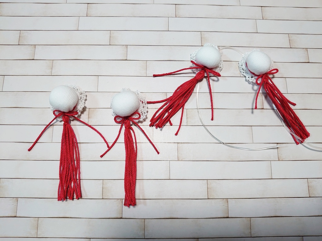 中華お団子 髪飾り ねんどろいどどーる オビツ11 チャイナ 1/6ドール アクセサリー