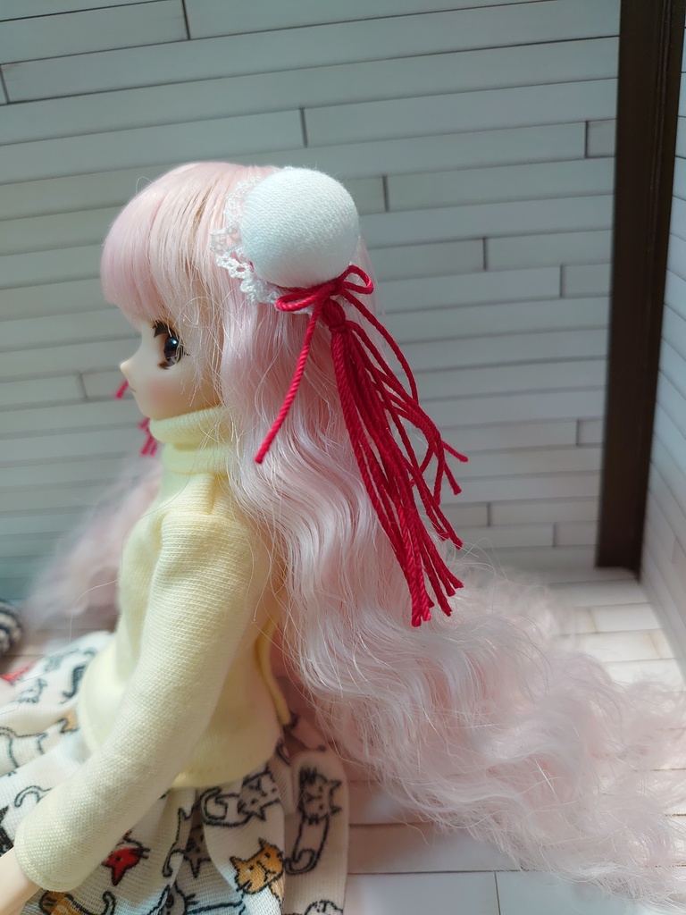 中華お団子 髪飾り ねんどろいどどーる オビツ11 チャイナ 1/6ドール アクセサリー