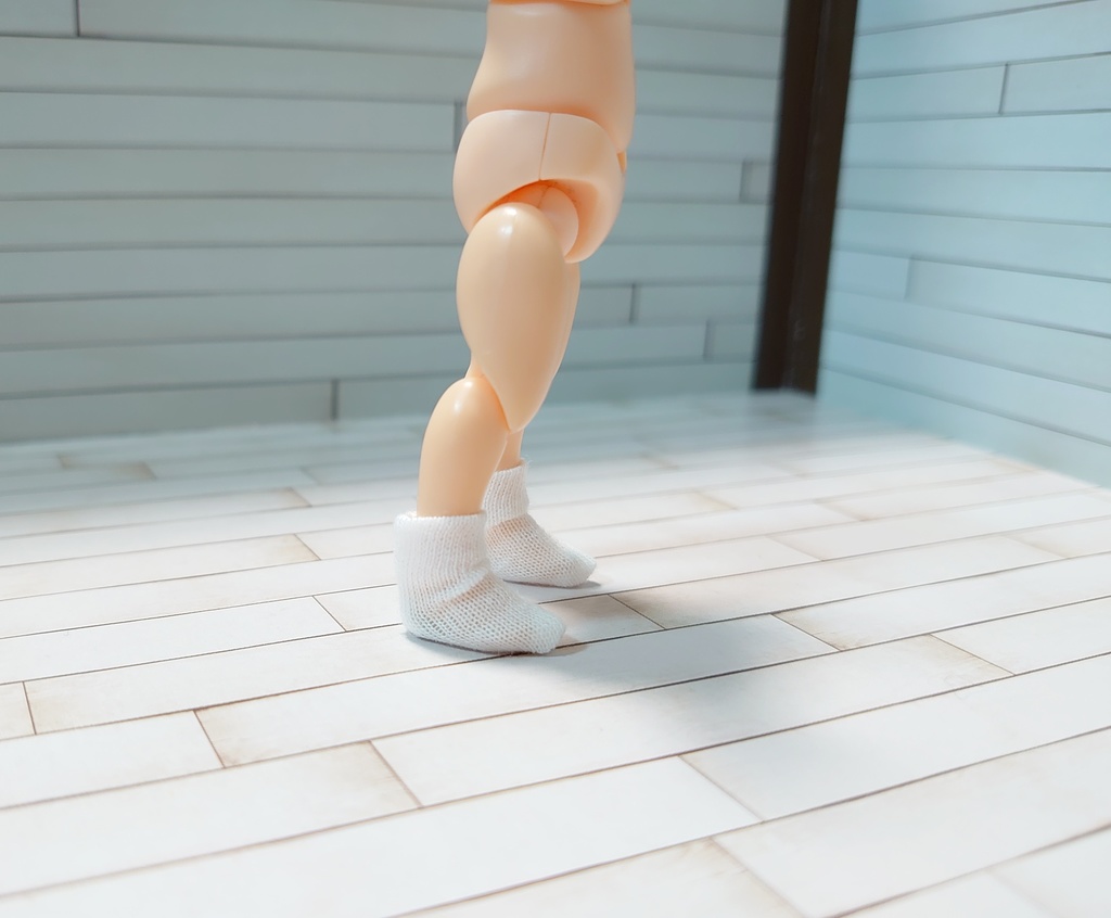 ねんどろいどどーる用 靴下 ソックス 白