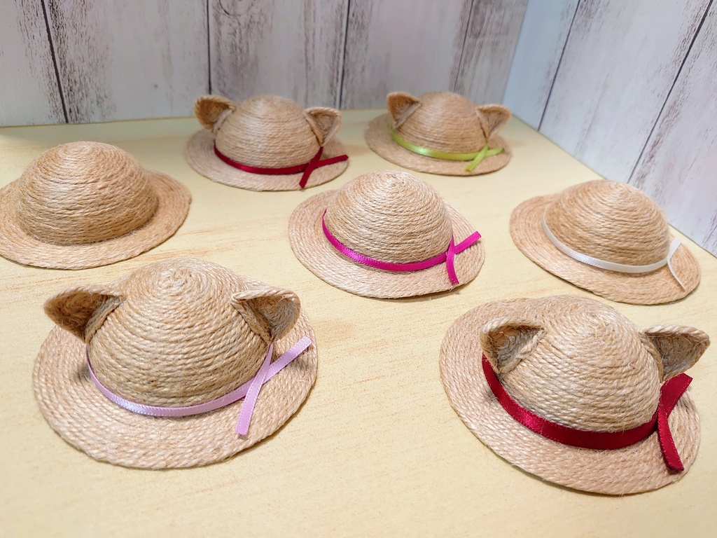 ねんどろいどどーる 猫耳 麦わら帽子 むぎわら 帽子