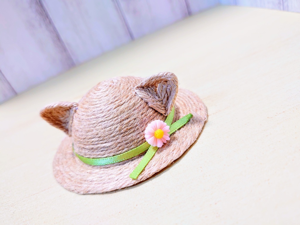 ねんどろいどどーる 猫耳 麦わら帽子 むぎわら 帽子