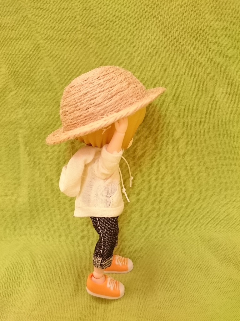 ねんどろいどどーる 猫耳 麦わら帽子 むぎわら 帽子