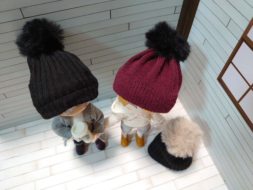 ねんどろいどどーる 5インチ ニット帽 帽子 オビツ11 大人かわいい