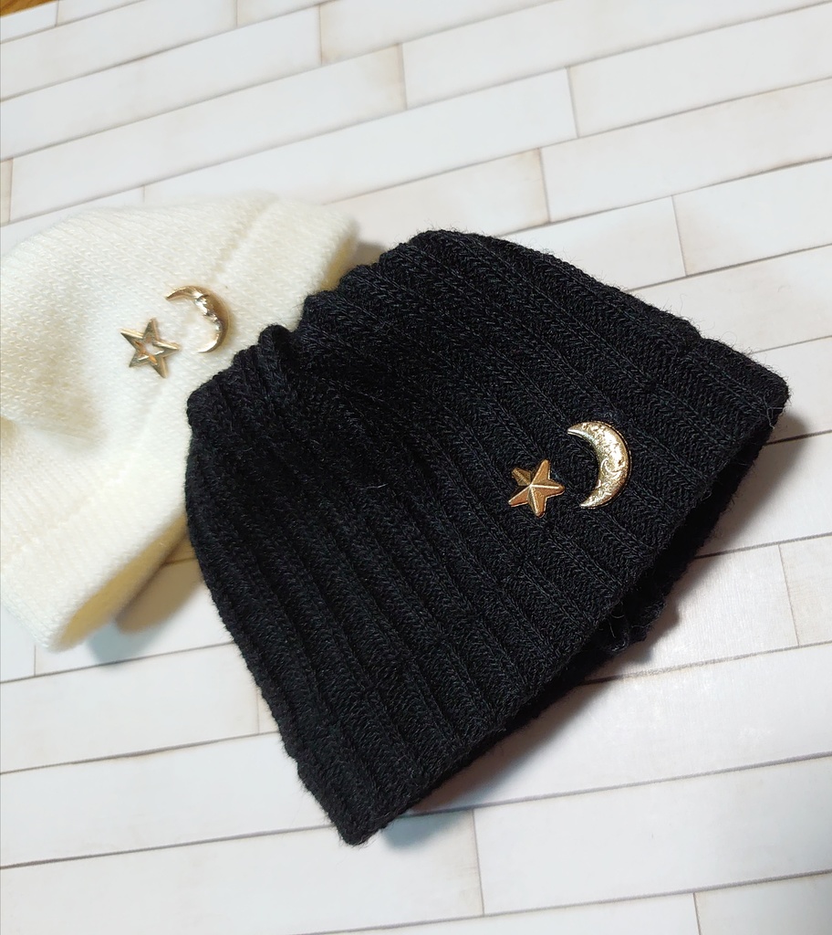 ねんどろいどどーる 5インチ ニット帽 帽子 オビツ11 月 星