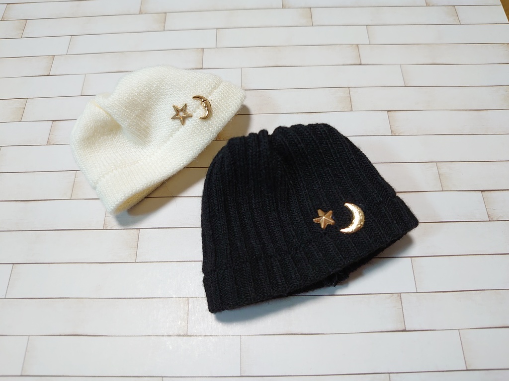 ねんどろいどどーる 5インチ ニット帽 帽子 オビツ11 月 星