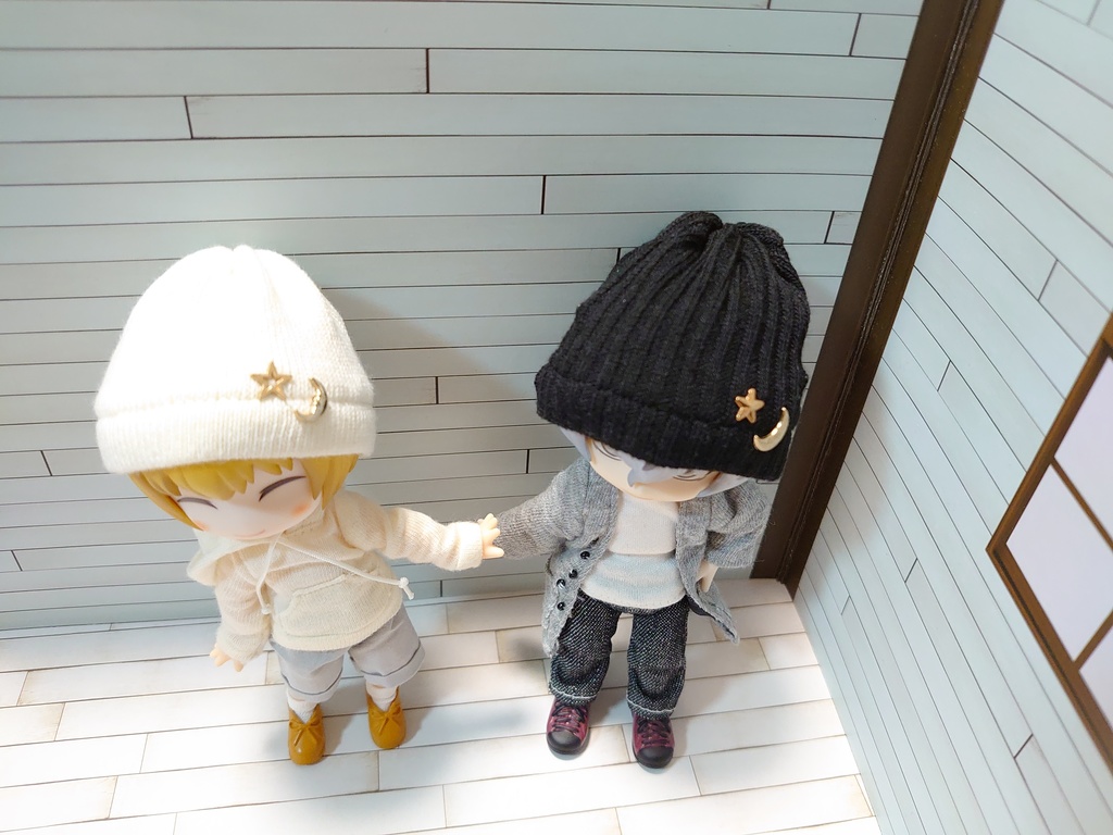 ねんどろいどどーる 5インチ ニット帽 帽子 オビツ11 月 星