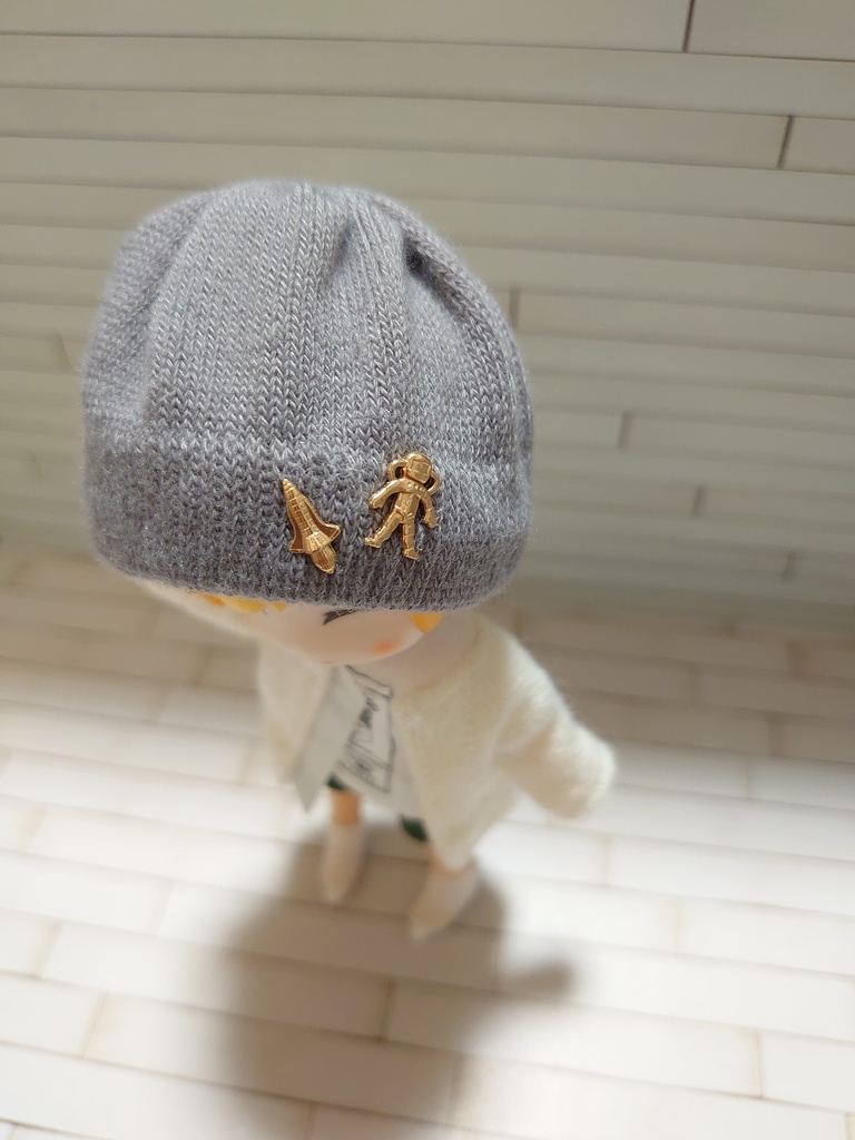 ねんどろいどどーる 5インチ ニット帽 帽子 オビツ11 宇宙