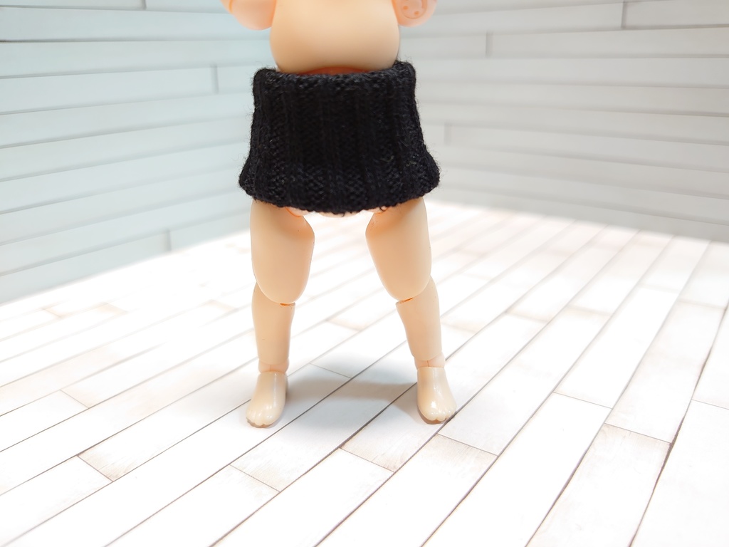 リブ生地ネックウォーマー(マフラー)