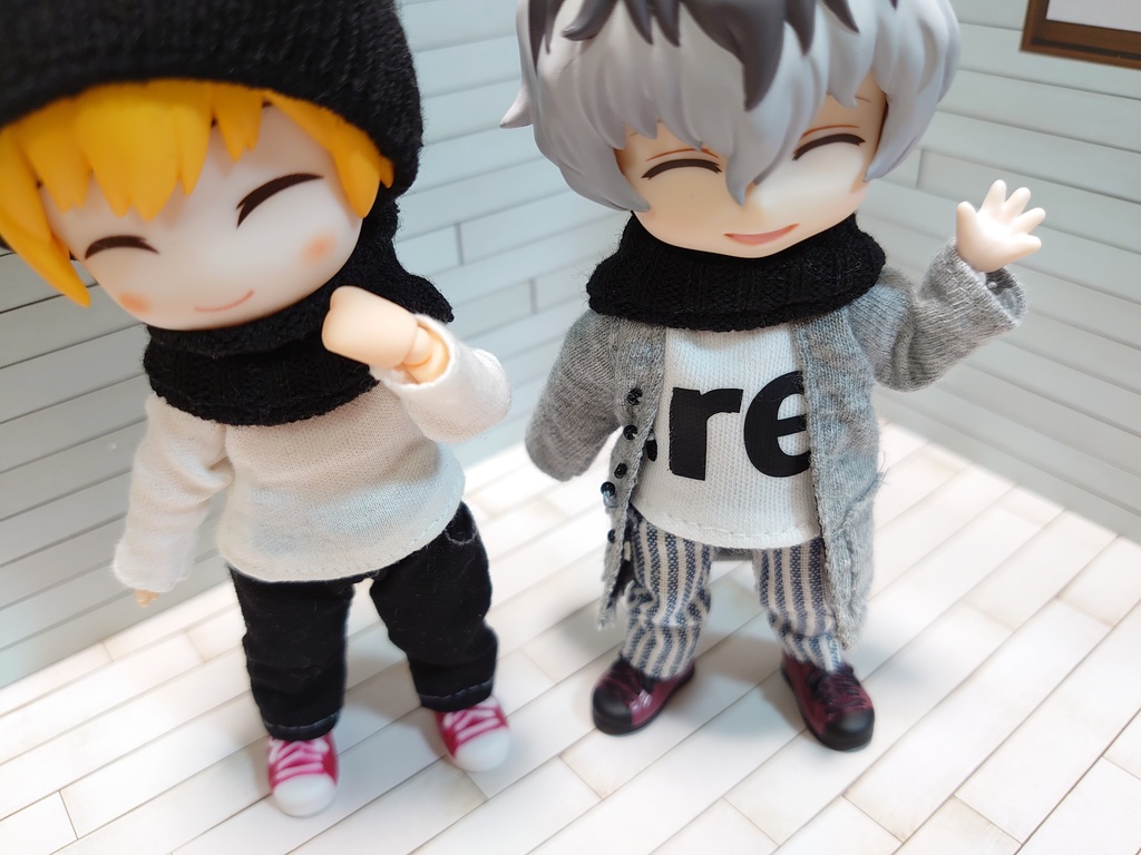 リブ生地ネックウォーマー(マフラー)