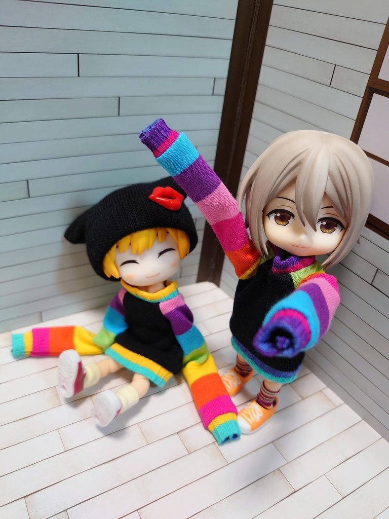 袖が長ーーーーいニットワンピース