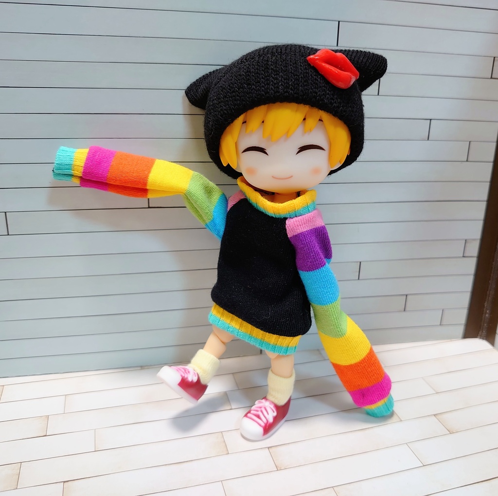 袖が長ーーーーいニットワンピース