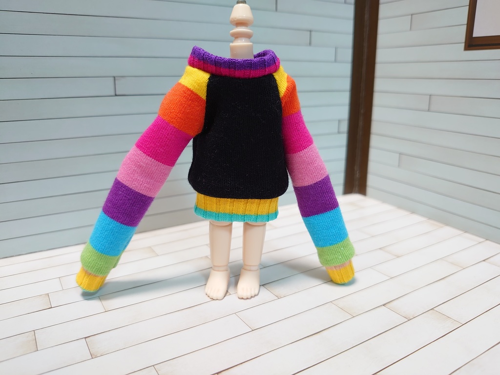 袖が長ーーーーいニットワンピース