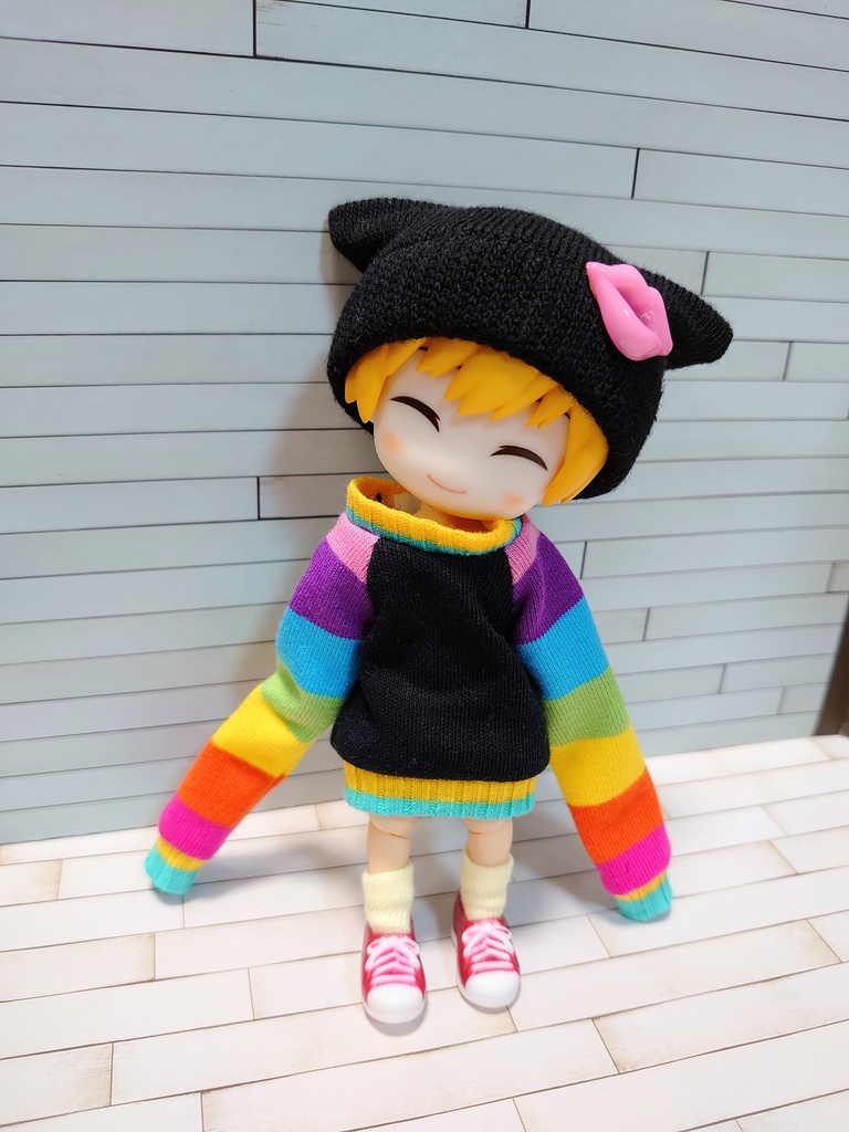 袖が長ーーーーいニットワンピース