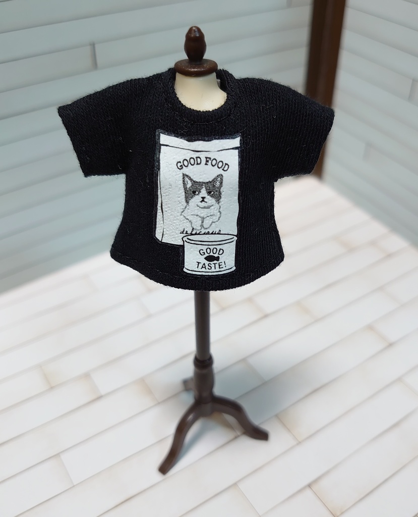 ねこごはんプリントTシャツ
