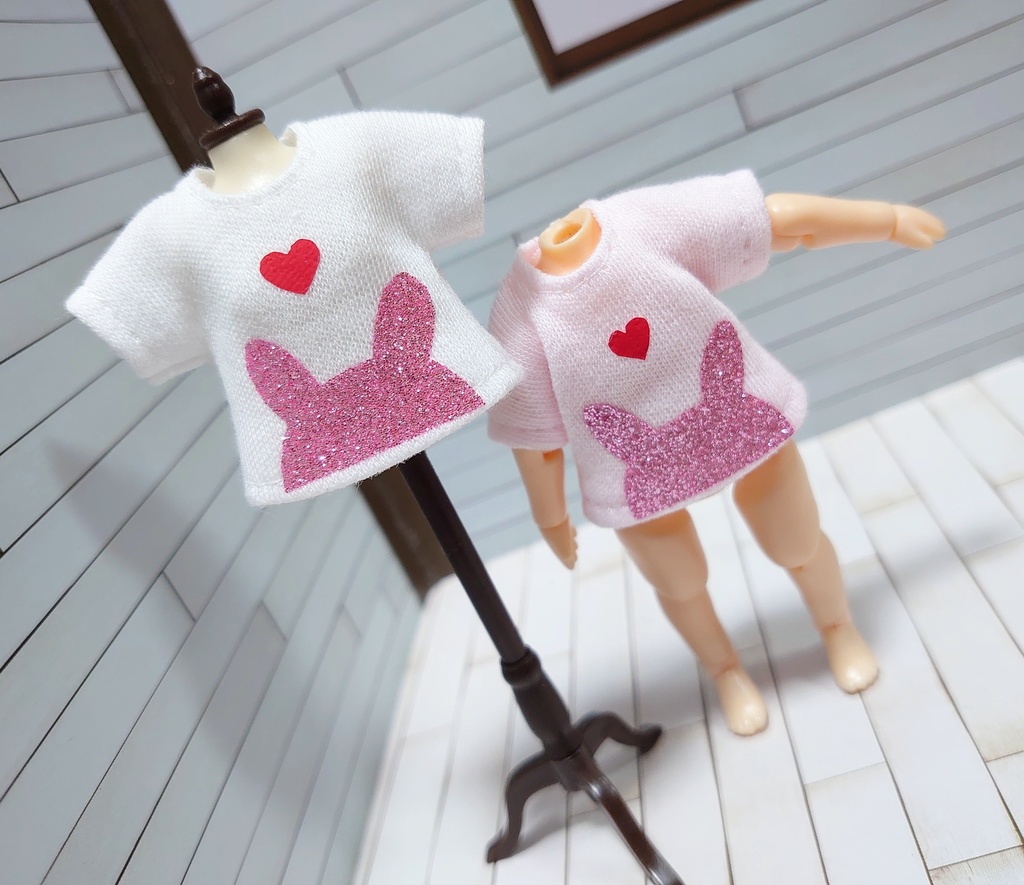 ハートうさぎさんTシャツ