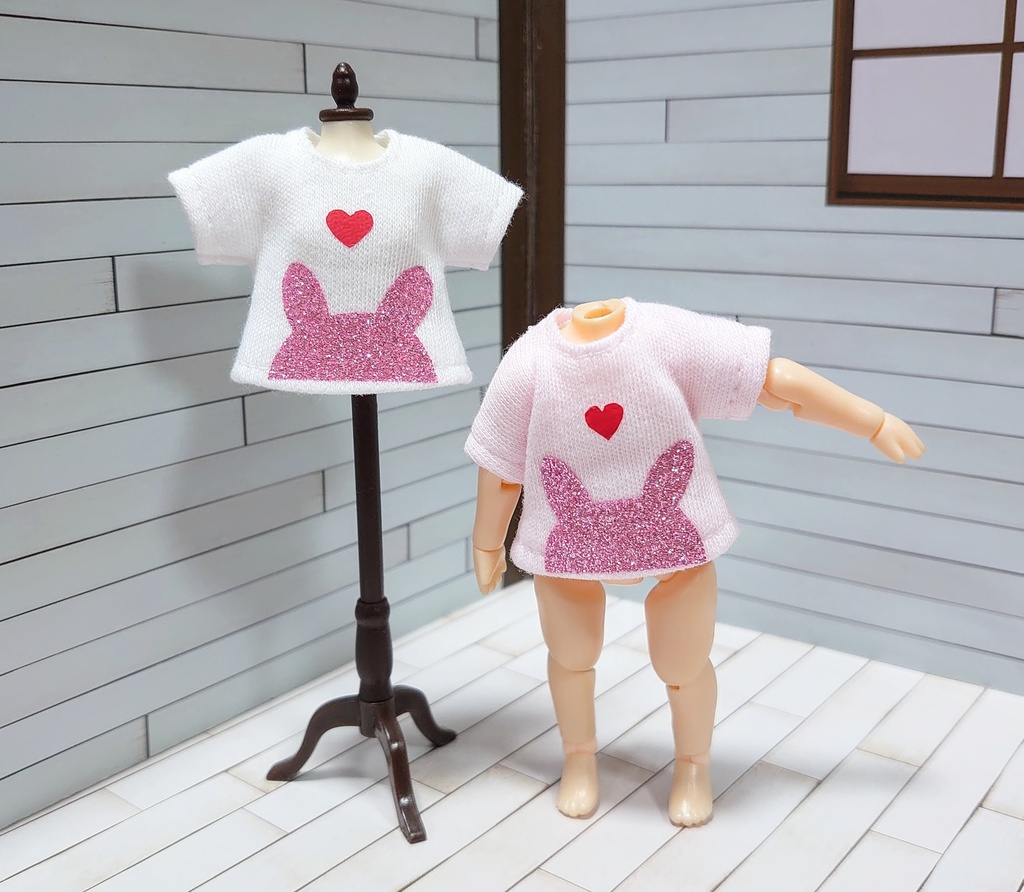 ハートうさぎさんTシャツ