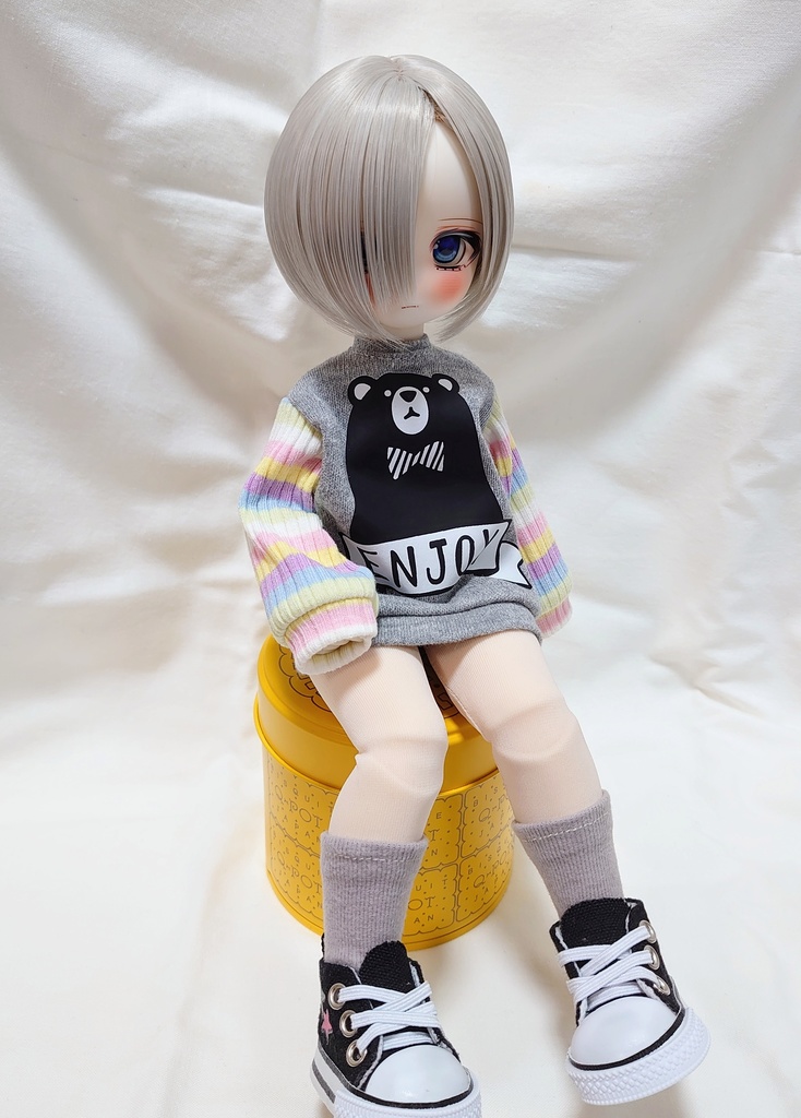 カラフル萌え袖カットソー(くまさん)