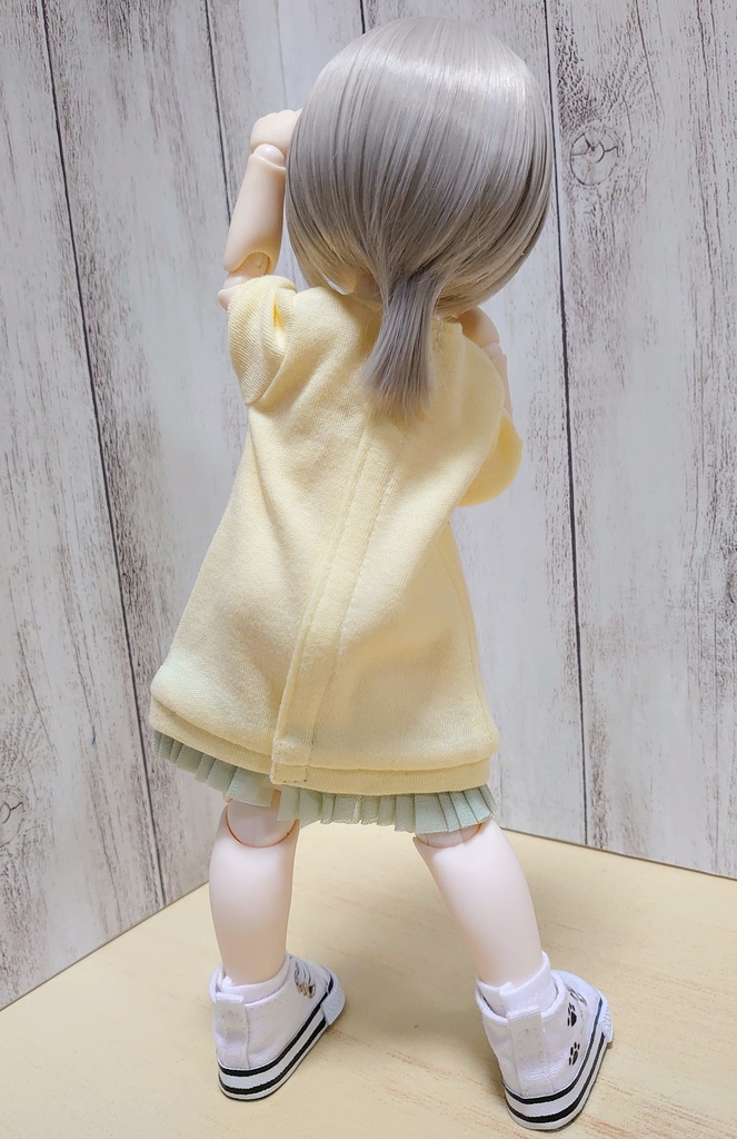 半袖カットソーワンピース/リボン柄