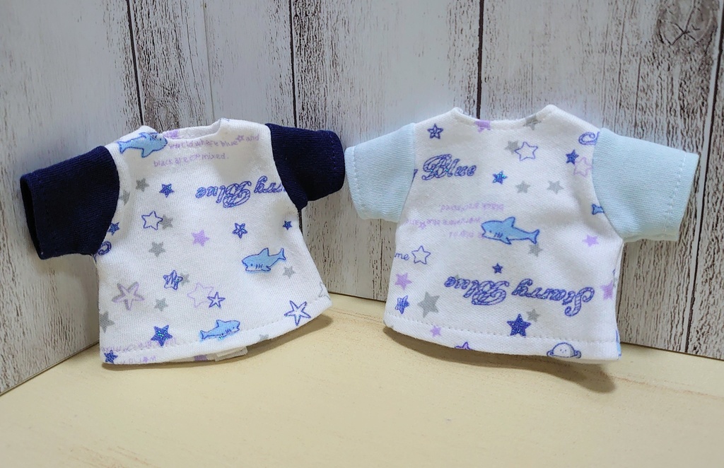 ラメ入サメさんTシャツ&マリンズボン