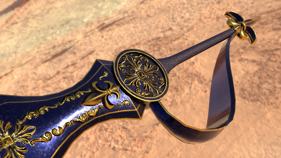 【3Dモデル】【武器】【オリジナル】ファンタジー風の剣