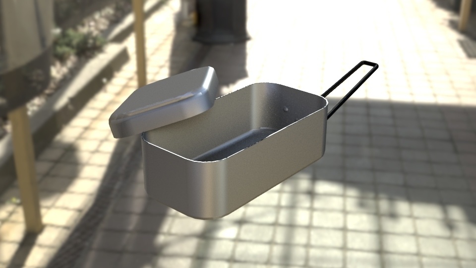 【3Dモデル】キャンプ道具 メスティン