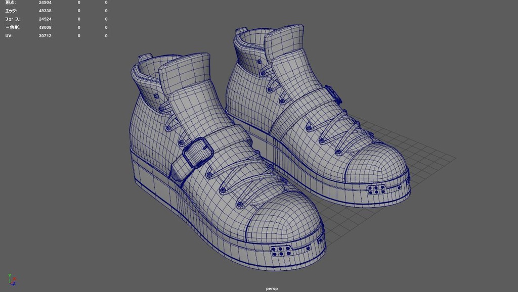 【3Dモデル/3Dmodel】汎用スニーカー