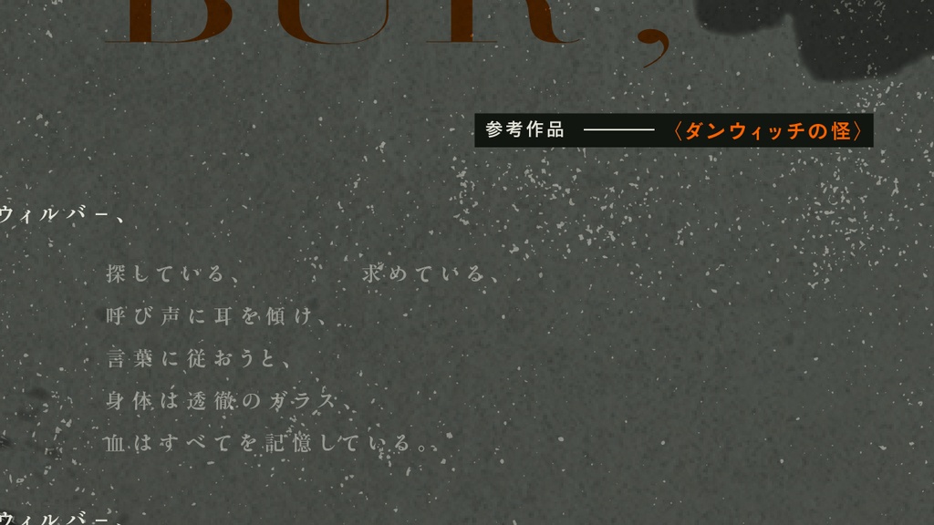 CoCシナリオ「WILBUR,」(CoC6版)