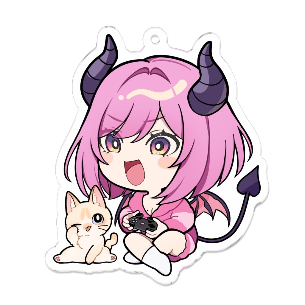 勝利を確信する愛乃しおみとリフの激かわアクキー