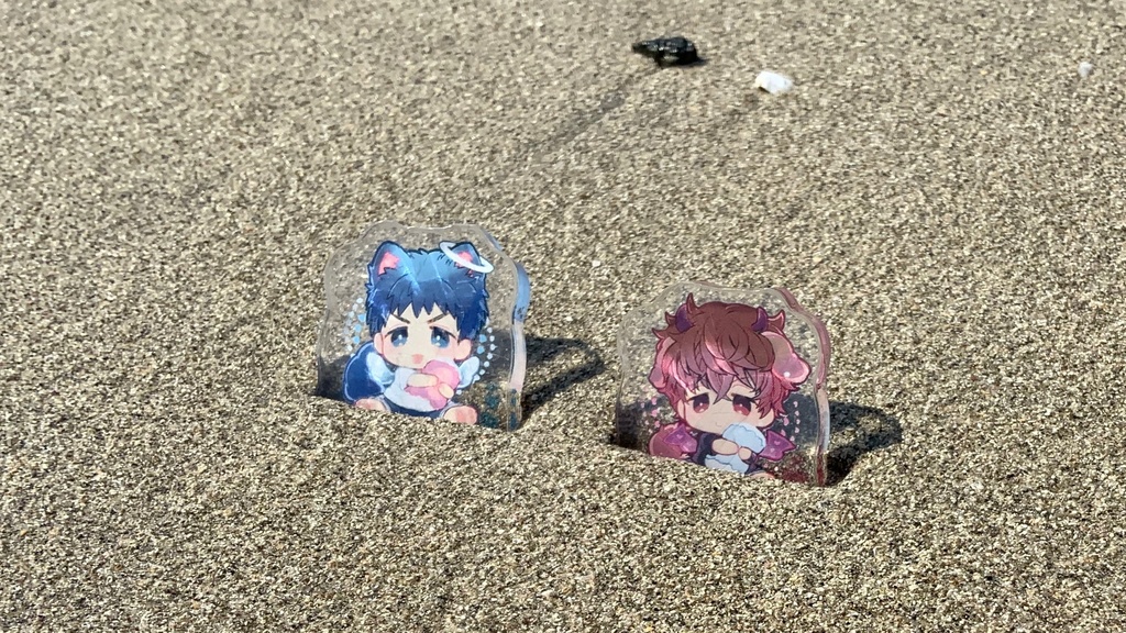 自立ミニアクリルブロック♡けも三リョ♡