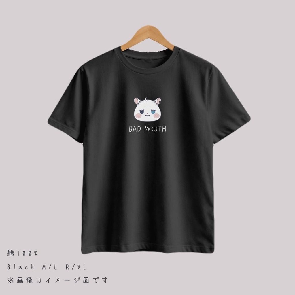 Tシャツ/BADMOUTH/ブラック