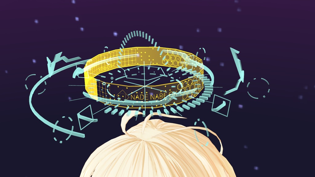 アニメーション付きSci-Fi Halo【VRChat想定】